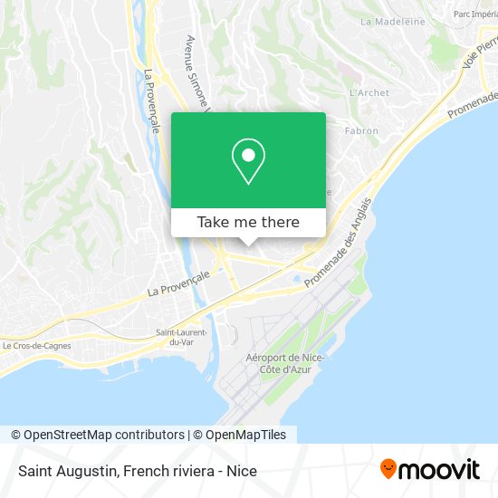 Mapa Saint Augustin