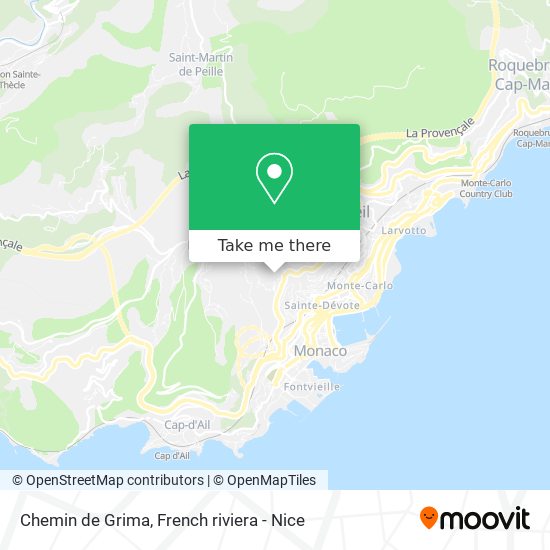 Chemin de Grima map