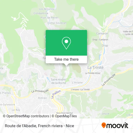 Route de l'Abadie map