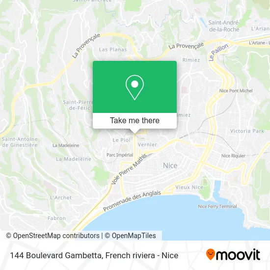 144 Boulevard Gambetta map