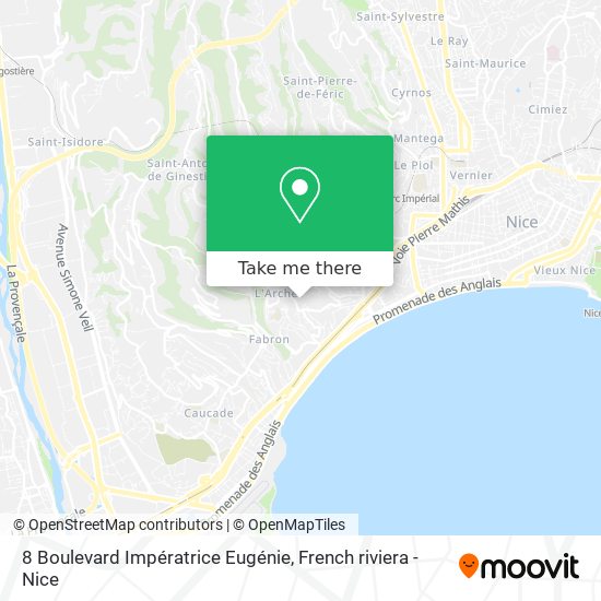8 Boulevard Impératrice Eugénie map