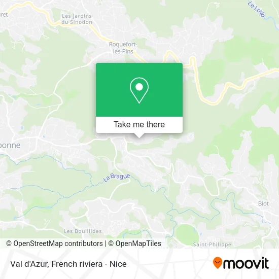 Val d'Azur map