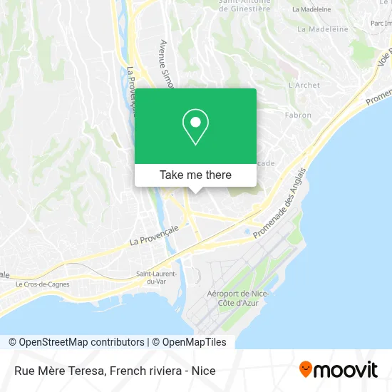 Rue Mère Teresa map