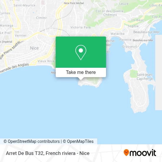 Arret De Bus T32 map