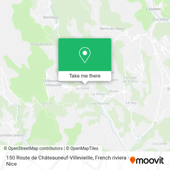 150 Route de Châteauneuf-Villevieille map