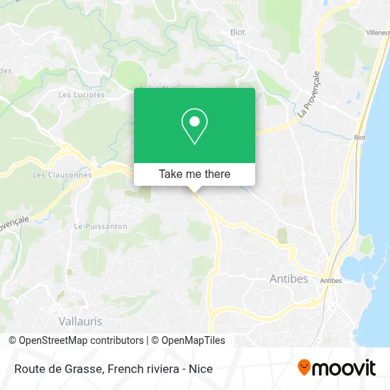 Route de Grasse map