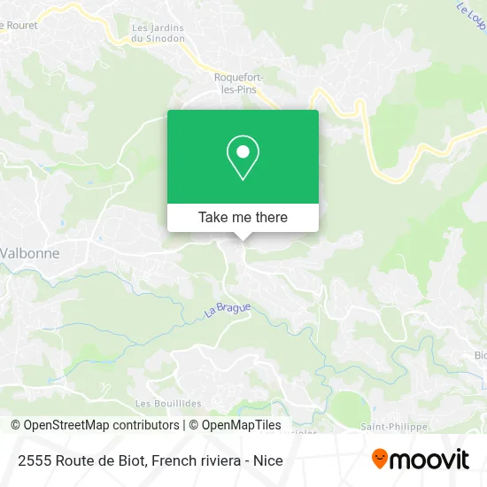 2555 Route de Biot map