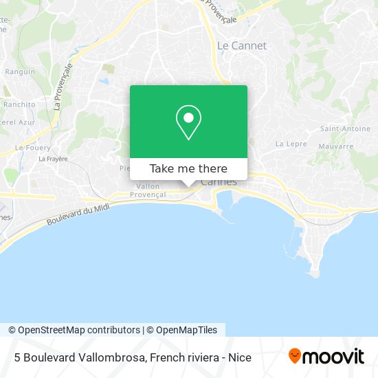 5 Boulevard Vallombrosa map