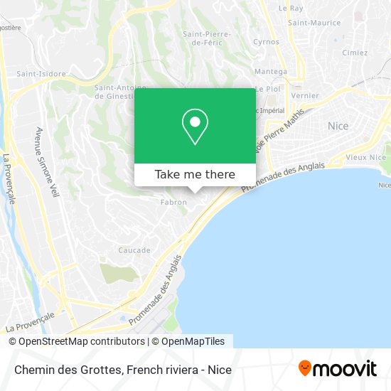 Chemin des Grottes map