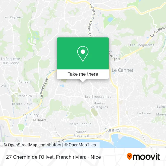 27 Chemin de l'Olivet map