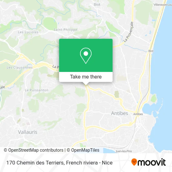 170 Chemin des Terriers map