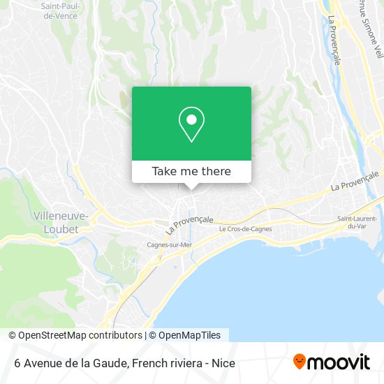 6 Avenue de la Gaude map