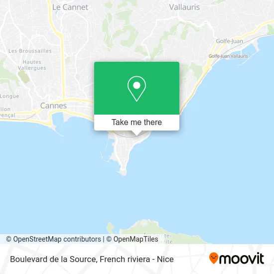 Boulevard de la Source map