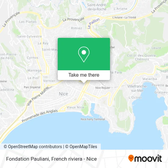 Fondation Pauliani map