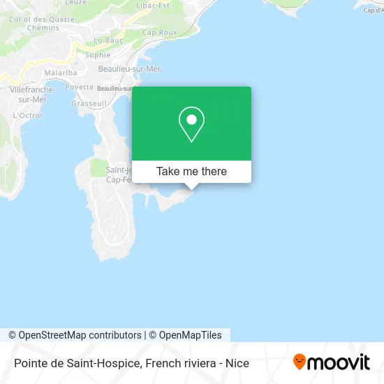 Pointe de Saint-Hospice map