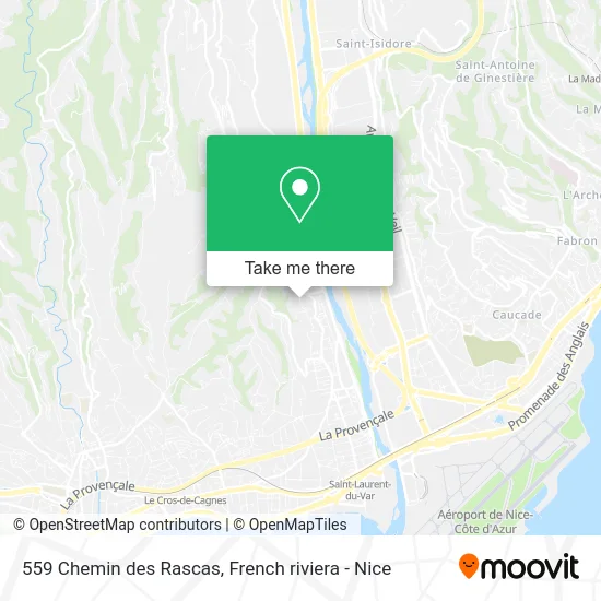 559 Chemin des Rascas map