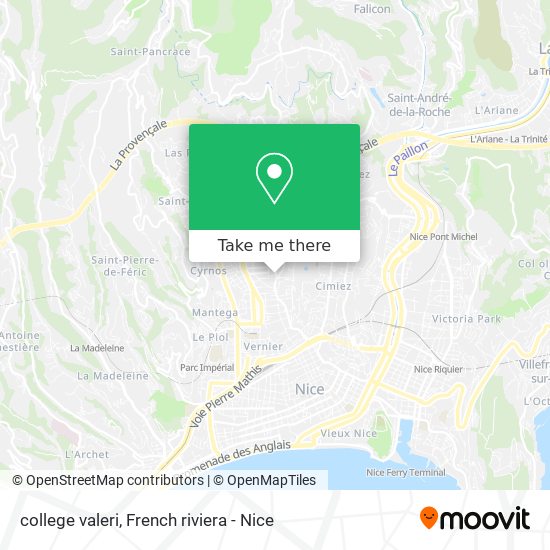 college valeri map