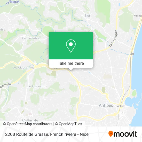 2208 Route de Grasse map