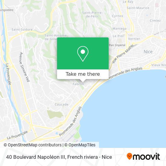 40 Boulevard Napoléon III map