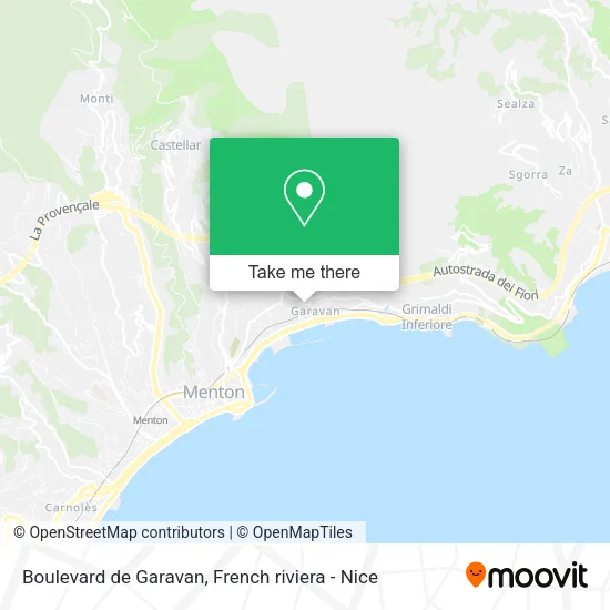Boulevard de Garavan map