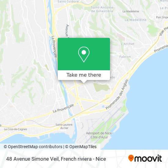 Mapa 48 Avenue Simone Veil