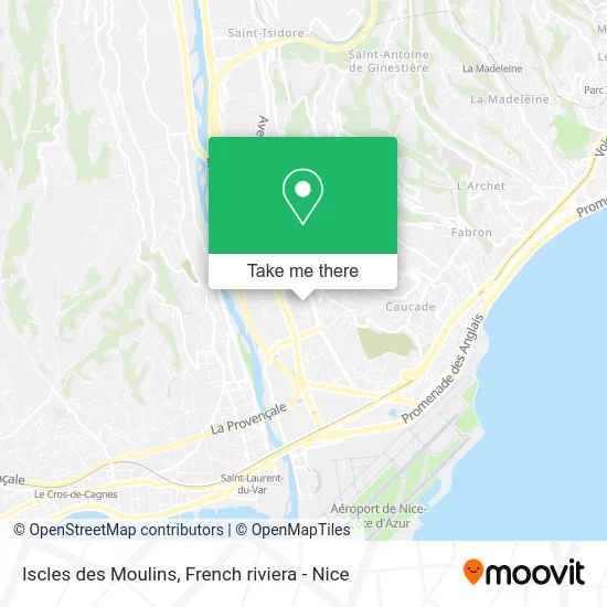 Iscles des Moulins map