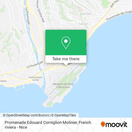Promenade Edouard Corniglion Molinier map