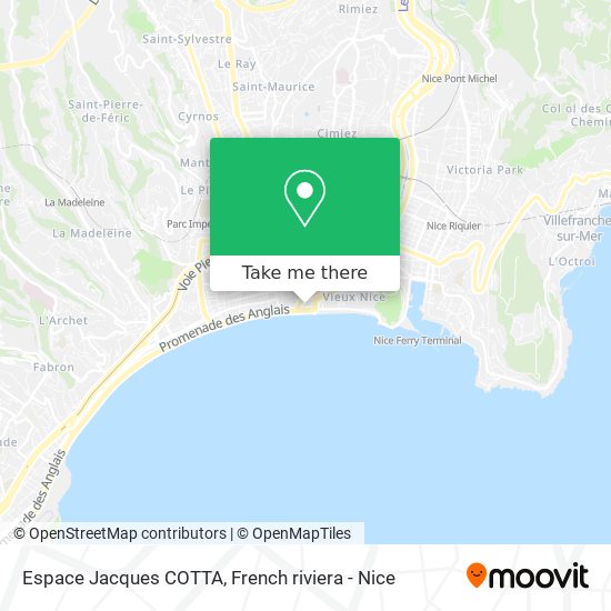 Mapa Espace Jacques COTTA