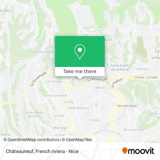 Mapa Châteauneuf