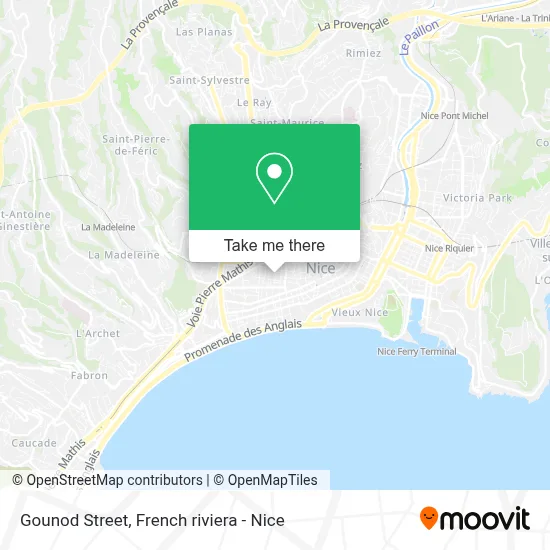 Rue Gounod map