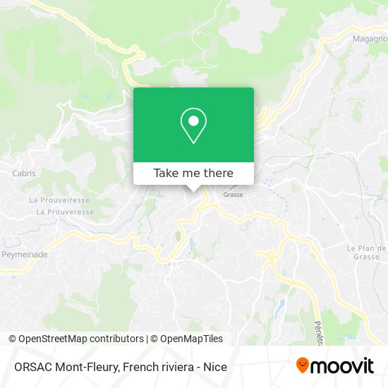 ORSAC Mont-Fleury map
