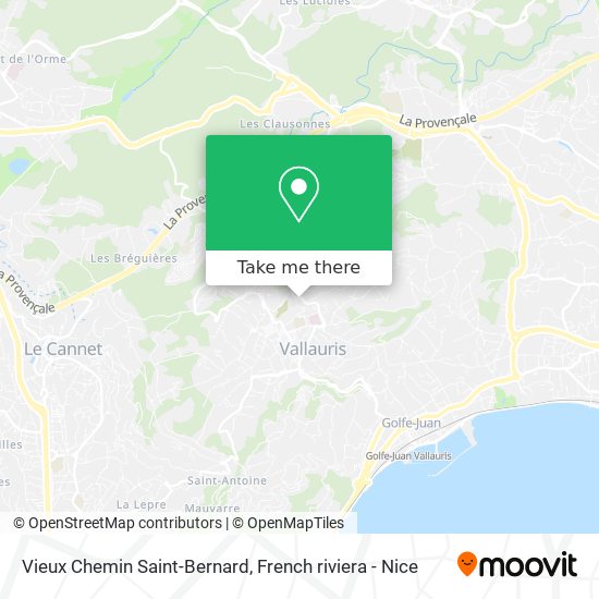 Vieux Chemin Saint-Bernard map