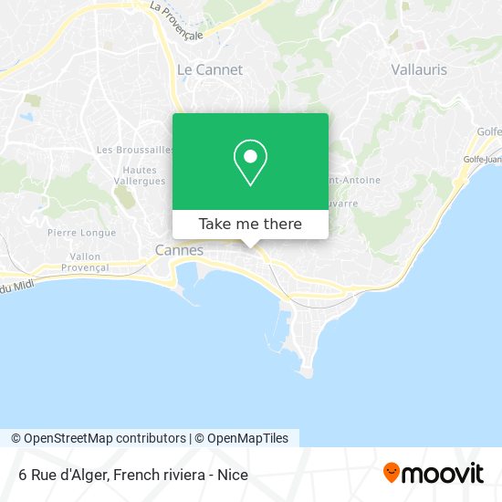 Mapa 6 Rue d'Alger