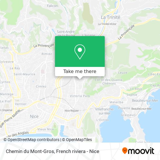 Chemin du Mont-Gros map