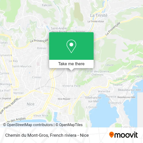 Chemin du Mont-Gros map