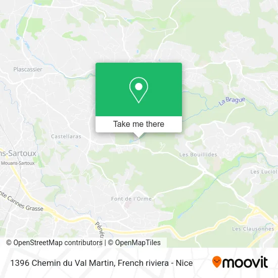 1396 Chemin du Val Martin map