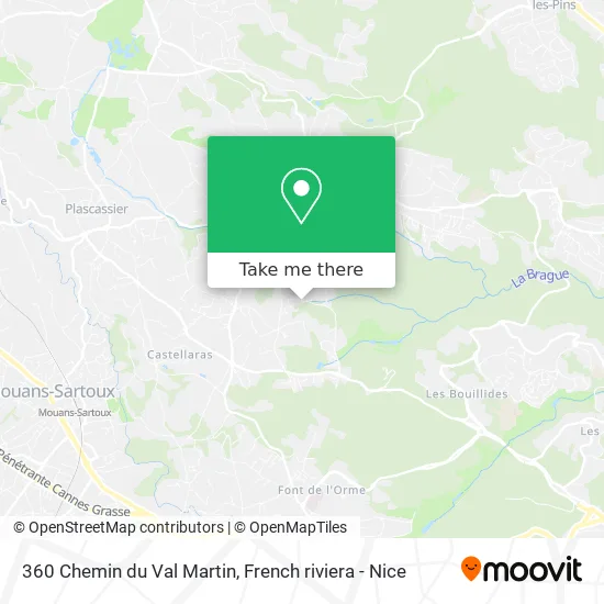 360 Chemin du Val Martin map