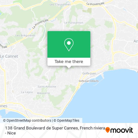 138 Grand Boulevard de Super Cannes map