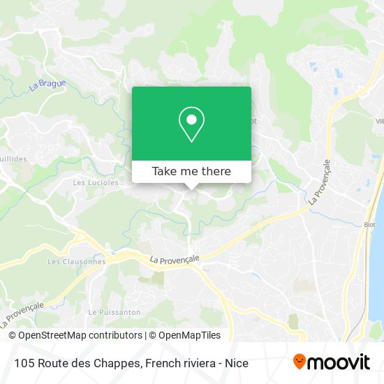 Mapa 105 Route des Chappes