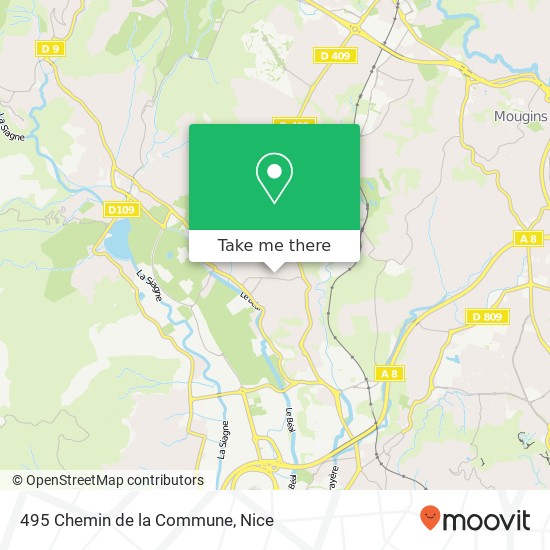 Mapa 495 Chemin de la Commune