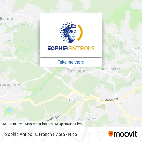 Sophia Antipolis map