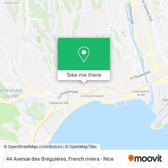 44 Avenue des Bréguières map