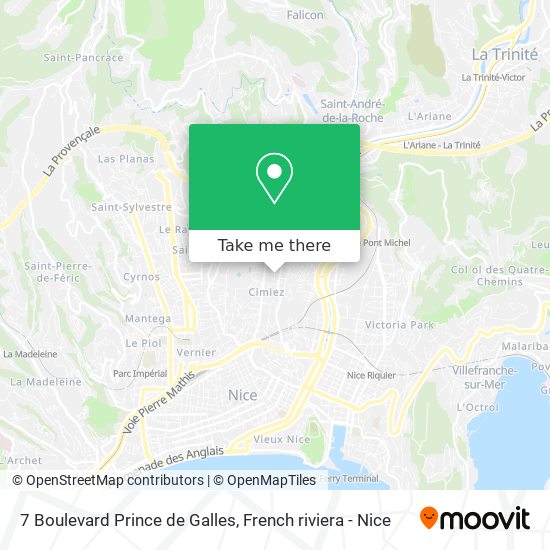 7 Boulevard Prince de Galles map