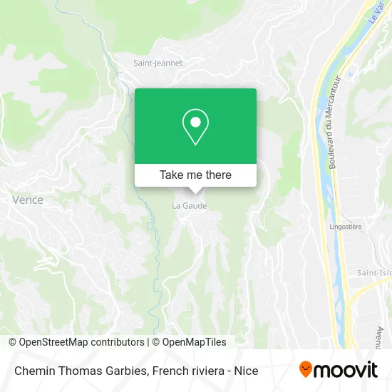 Chemin Thomas Garbies map