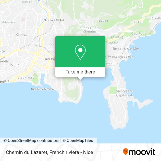 Chemin du Lazaret map