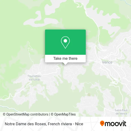 Notre Dame des Roses map