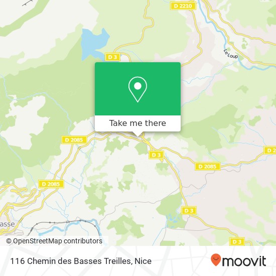 116 Chemin des Basses Treilles map