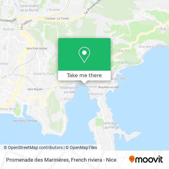 Promenade des Marinières map