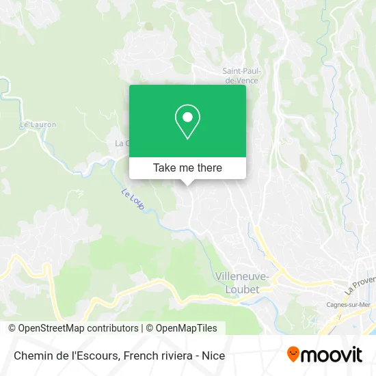Chemin de l'Escours map