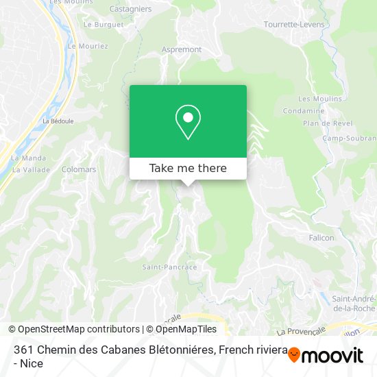 361 Chemin des Cabanes Blétonniéres map